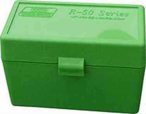 MTM Ammunition Box 50 Round Flip-Top<span style="font-weight:bolder; "> 270</span> Win 30-06 25-06 Green RL-50-10